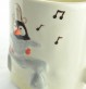 Mug XL Pingouin danse bretonne sur un dolmen - céramique artisanale Moineaux & Co à Quimper