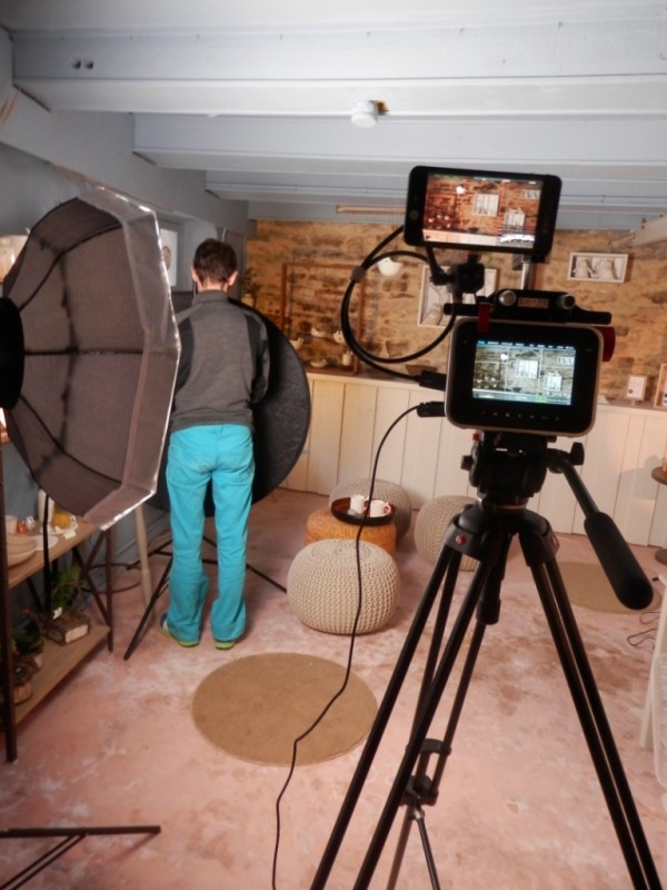 tournage video presentation moineaux and co atelier boutique createurs quimper fabrication ceramique idées cadeaux
