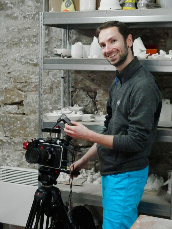 Tournage vidéo Moineaux and Co - Atelier Boutique Createur Quimper - Faïence - Ceramique (1)