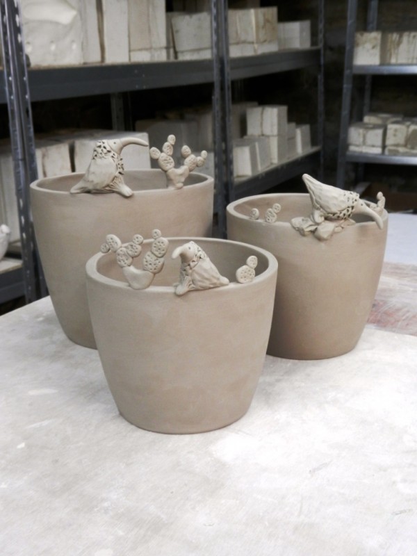 Fabrication de cache-pots.