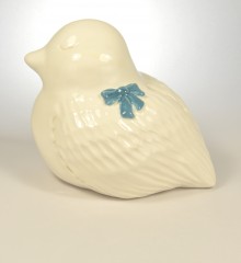 tirelire oiseau noeud papillon ruban bleu cadeau de naissance garçon moineauxandco faïence made in quimmper france4