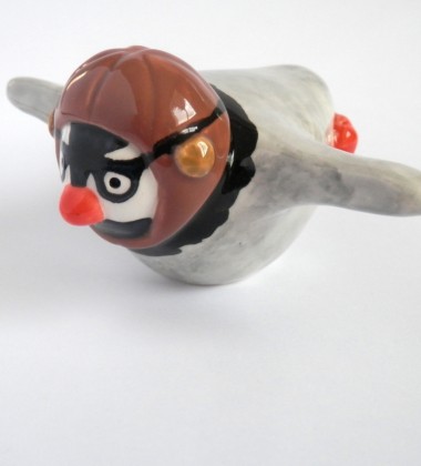 figurine pingouin casque aviateur