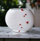Vase plat fleurs de cerisier - Faïencerie sauvage Moineaux & Co Quimper