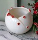 Vase boule fleurs de cerisier - Faïencerie sauvage Moineaux & Co Quimper