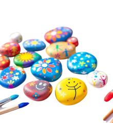 Pierres d'apaisement - stage art thérapie et céramique pour les enfants - atelier de céramique moineaux & co quimper finistère