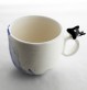 Tasse orque et bulles de savon en céramique.