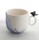 Tasse orque et bulles de savon en céramique.