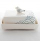 Beurrier goéland, décor de vagues japonaises gravées.