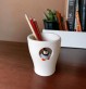 Pot à crayons pingouin - Faïencerie sauvage Moineaux & Co Quimper