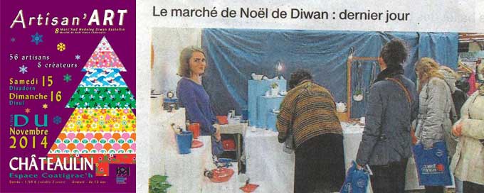 Clic photo à Châteaulin pour le marché de Noël de Diwan