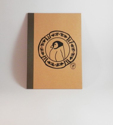 carnet pingouin - kraft - fmppstudio -moineauxandco - encres à l'eau - assiette faience bretonne - motifs traditionnels (1)