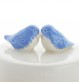 Boîte à dents de lait oiseaux. Cadeau de naissance. Céramique artisanale fabriquée en France à Quimper.