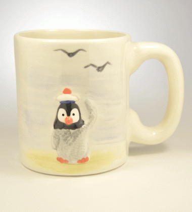 mug-tasse-xxl-pingouin-relief-moineauxandco-faïence-quimper-marin