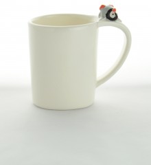 tasse pingouin 3D relief moineaux & co anse originale