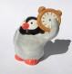 figurine pingouin horloger - faïence - poterie - moineaux & co - horlogerie besançon