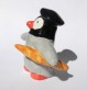 collection pays- figurine pingouin français - béret et baguette de pain