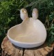 Coupelle coeur chouette - Faïencerie sauvage Moineaux & Co Quimper