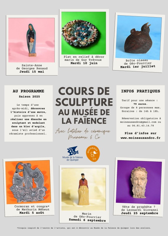 Atelier de céramique Moineaux & Co à Quimper
