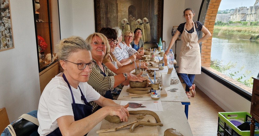 Cours de sculpture au Musée de la Faïence