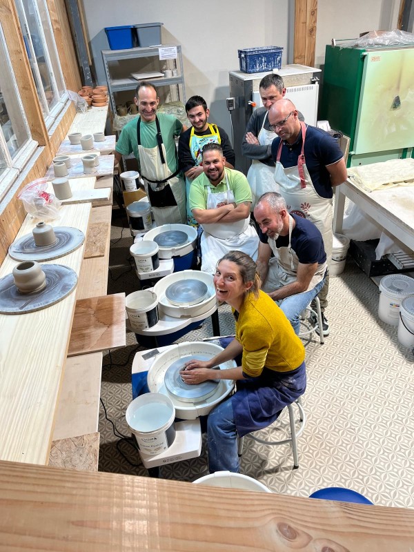 Teambuilding tour de potier chez Moineaux & Co