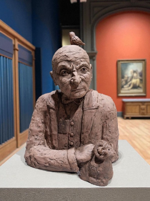 Sculpture de Max Jacob par Claire Omnès - prix coup de coeur de la ville de Quimper