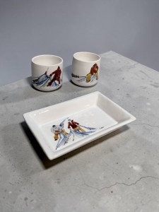 Pièces réalisées par l'atelier Moineaux & co pour le Musée de la Faïence de Quimper